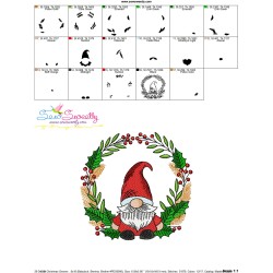 Christmas Gnome-9 Embroidery Design Pattern-2