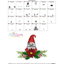 Christmas Gnome-8 Embroidery Design Pattern-2