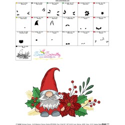 Christmas Gnome-5 Embroidery Design Pattern-2