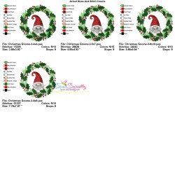 Christmas Gnome-3 Embroidery Design Pattern-3