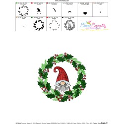 Christmas Gnome-3 Embroidery Design Pattern-2