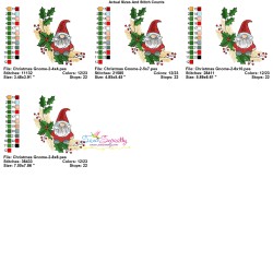 Christmas Gnome-2 Embroidery Design Pattern-3