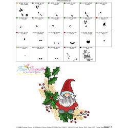Christmas Gnome-2 Embroidery Design Pattern-2