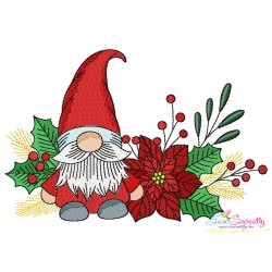 Christmas Gnomes Embroidery Design Bundle-8
