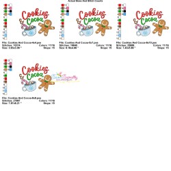 Cookies And Cocoa Embroidery Design Pattern-3