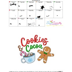Cookies And Cocoa Embroidery Design Pattern-2