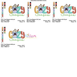 Cozy Season Embroidery Design Pattern-3