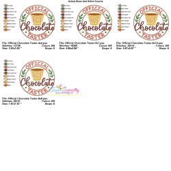 Official Chocolate Tester Embroidery Design Pattern-3