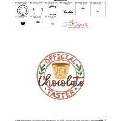 Official Chocolate Tester Embroidery Design Pattern-2