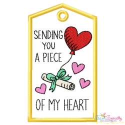 Valentine ITH Tags Embroidery Design Bundle