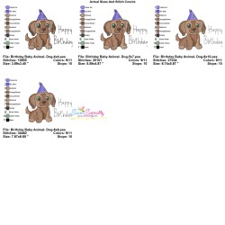Birthday Baby Animal- Dog Design Pattern