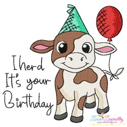 Birthday Baby Animals Embroidery Design Bundle