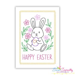 Easter Cardstock Greeting Cards Embroidery Design Bundle