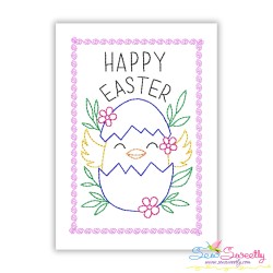 Easter Cardstock Greeting Cards Embroidery Design Bundle