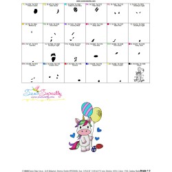 Easter Baby Unicorn - 9 Embroidery Design Pattern