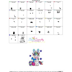 Easter Baby Unicorn - 7 Embroidery Design Pattern