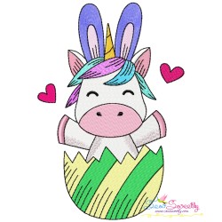 Easter Baby Unicorns Embroidery Design Bundle