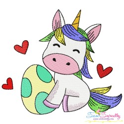 Easter Baby Unicorns Embroidery Design Bundle