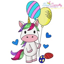 Easter Baby Unicorns Embroidery Design Bundle