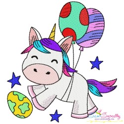 Easter Baby Unicorns Embroidery Design Bundle