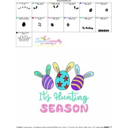 It Is Hunting Season Embroidery Design Pattern