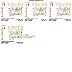 Easter Squad Embroidery Design Pattern