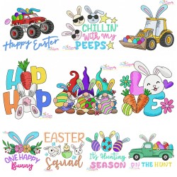 Easter Machine Embroidery Design Bundle