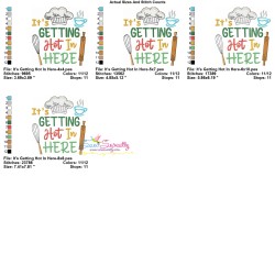 It's Getting Hot In Here Embroidery Design Pattern