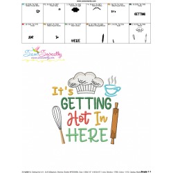It's Getting Hot In Here Embroidery Design Pattern