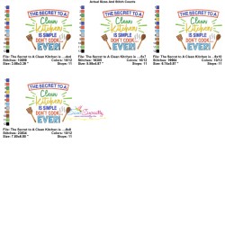 The Secret to A Clean Kitchen Embroidery Design Pattern