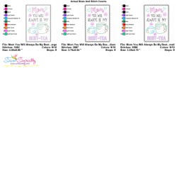 Mom You Will Always Be My Best-Tea Cardstock Embroidery Design