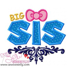 Big Sis Applique Design Pattern-1