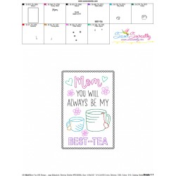 Mom You Will Always Be My Best-Tea Cardstock Embroidery Design