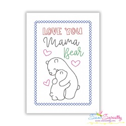 Mother's Day Greeting Cards Cardstock Embroidery Design Bundle