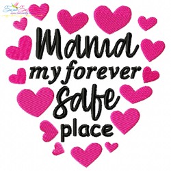 Happy Mother's Day Lettering Embroidery Design Bundle