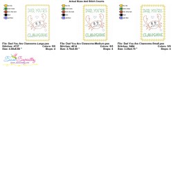 Father's Day Cardstock Embroidery Design - Dad You Are Clawsome