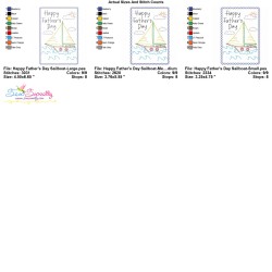 Father's Day Cardstock Embroidery Design - Sailboat