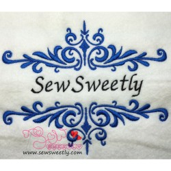 Floral Frame-7 Embroidery Design Pattern-1