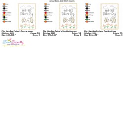 Father's Day Cardstock Embroidery Design - Hap-Bee Father's Day
