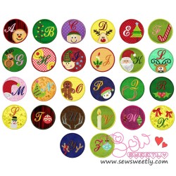 Christmas Applique Font Full Set-1