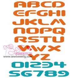 Beware Embroidery Font Set-1