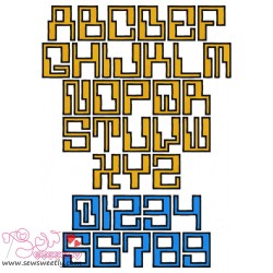 Computerized Embroidery Font Set-1