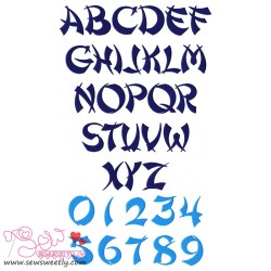 Shanghai Embroidery Font Set-1