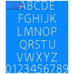 Pearl Embroidery Font Set-1