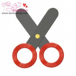 Scissor-3 Embroidery Design Pattern-1