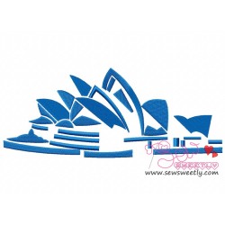 Opera House Embroidery Design Pattern-1
