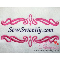 Floral Frame-6 Embroidery Design Pattern-1