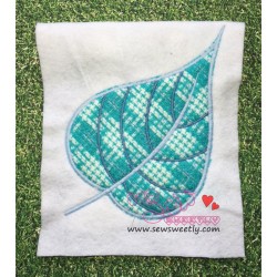 Green Leaf Applique Design Pattern-3