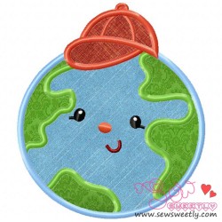 Earth Boy Applique Design Pattern-1