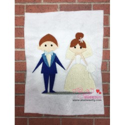 Happy Wedding-2 Embroidery Design Pattern-2